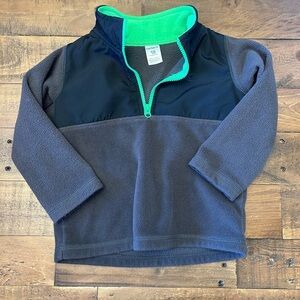 Carter's Black and Gray Fleece with Green Trim